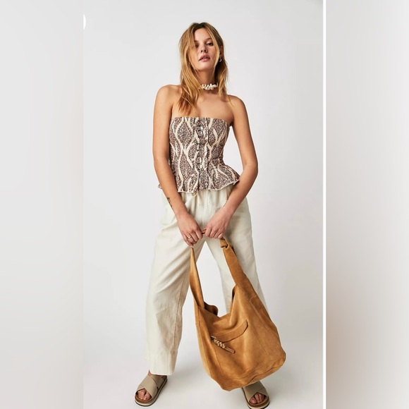 NWT Free People Jessa Suede Carryall Bag - Picture 6 of 7